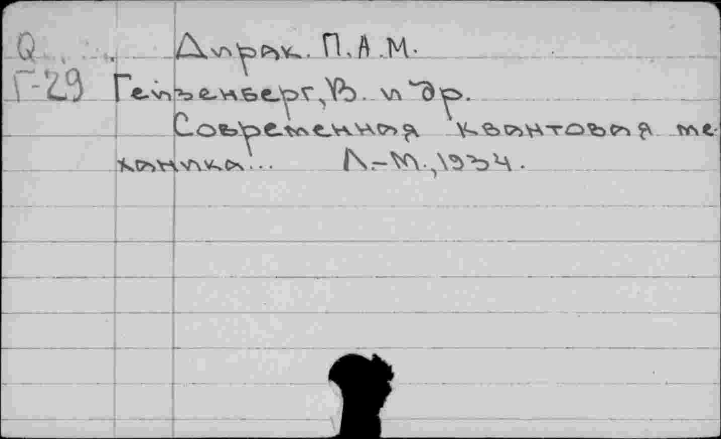 ﻿г .Q..... Г-23	-1 ПчА-M- 'Py чл'Зо	
		n Z '	V ci	ç\ гле
	'MTs't'Urw^c*?..	1\.-^\..\^ЪЧ •	.......	
		7
		
		
		
		
—		: